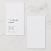 クラシカルシンプルエレガント平プロフェッショナルカスタム 名刺 (正面/裏面)