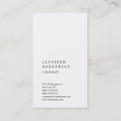 クラシカルシンプルエレガント平プロフェッショナルカスタム 名刺 (正面)