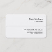 クラシカルスタイル白黒トレンディープロフェッショナル 名刺 (正面)