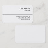 クラシカルスタイル白黒トレンディープロフェッショナル 名刺 (正面/裏面)