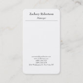 クラシカルトレンディープレーンシンプルミニマル 名刺 (正面)