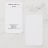 クラシカルトレンディープレーンシンプルミニマル 名刺 (正面/裏面)