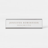 クラシカルパーソナライズされたカスタマイズ デスクネームプレート (正面)