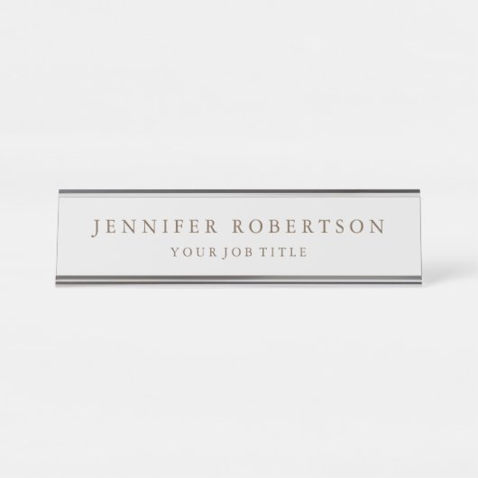 クラシカルパーソナライズされたカスタマイズ デスクネームプレート (正面)