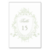 クラシカルフローラの結婚Crestテーブル番号 テーブルナンバー (正面)