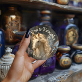 クラシカルブルーバタフライフェアリー ユニコーンステーショナリー ラウンドシール