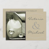 クラシカルヴィンテージモ結婚ーター 招待状 (正面/裏面)