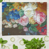 クラシカルヴィンテージ花アー絵画ツ キッチンタオル (折り畳み)