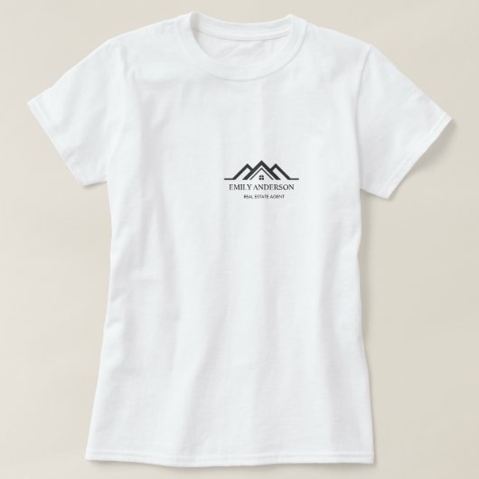 クラシカル不動産エージェントのビジネス Tシャツ (デザイン正面)