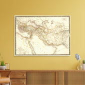 クラシカル世界東半球の地図 キャンバスプリント (インサイチュ (リビング))