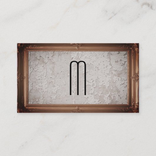 クラシカル写真枠 | 壁テクスグランジチャ 名刺 (正面)