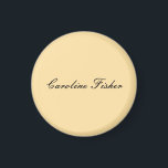 クラシカル手書きプレーンシンプルベージュ マグネット<br><div class="desc">自分を代表モダンしてエレガントデザイン。このテンプレートは全カスタマイズてのプロフェッショナルの職業に合わせることができる。</div>