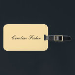 クラシカル手書きプレーンシンプルベージュ ラゲッジタグ<br><div class="desc">自分を代表モダンしてエレガントデザイン。このテンプレートは全カスタマイズてのプロフェッショナルの職業に合わせることができる。</div>