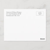 クラシカル結婚感謝 ポストカード (裏面)