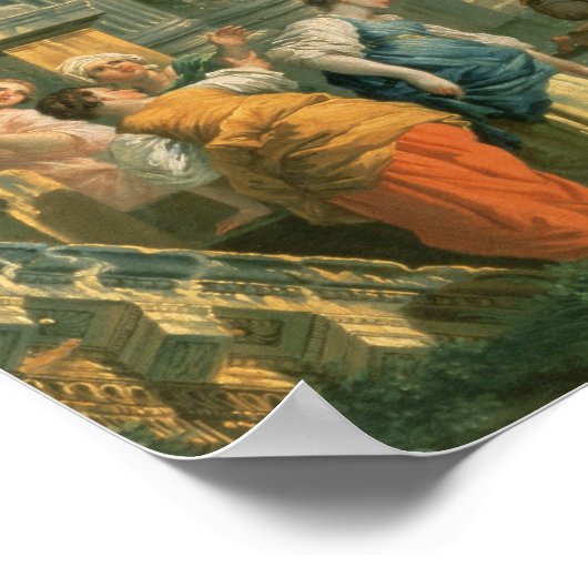 クラシカル遺跡， 18世紀 ポスター (角)