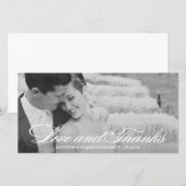 クラシカル | お結婚礼フォトカード サンキューカード (正面/裏面)
