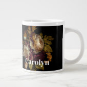 クラシカル ダーク フローラル ブーケ（名入り） ジャンボコーヒーマグカップ (右)