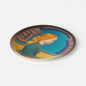 クラシカル チャイルド デザイン 紙皿 (アングル)