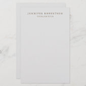 クラシカル パーソナライズ カスタマイズ ミニマル 便箋 (正面/裏面)