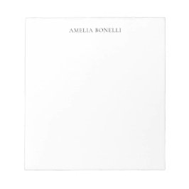 クラシカル ミニマル プロフェッショナル シンプル 名前を追加 ノートパッド