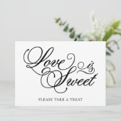 クラシカル | ラブ イズ スウィート ウェディング サイン (スタンド正面)