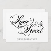 クラシカル | ラブ イズ スウィート ウェディング サイン (正面/裏面)