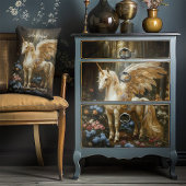 クラシカル ヴィンテージ ペガサス 翼のユニコーン ランバークッション