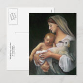 クラシカルART CHRISTMAS CARD:マドンナ&チャイルド シーズンポストカード (正面/裏面)