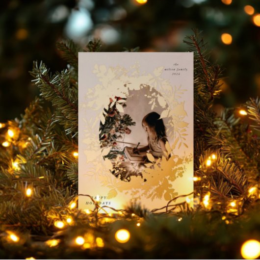 クラシカルHoliday Beres写真 箔招待状