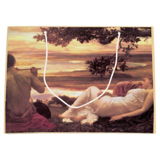クラシカルIdyll (by Frederic Leighton) ラージペーパーバッグ (正面)