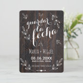 クラシコ・イ・エレガンテ・マデラ・ルスティカ・ブランコ・エスパニョール 招待状 (スタンド正面)