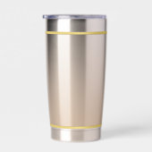 クラシシッエレガントクモダンシャンパンパーソナライズされた 保温保冷タンブラー (右面)