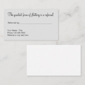 クラシシンプルックな紹介プロモーション名刺 紹介カード (正面/裏面)