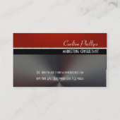 +クラシスタイリッシューマルーン+メタフェイクリック 名刺 (裏面)