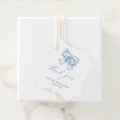 クラシッエレガントクジンガムベビーブルーボウありがとう フェイバータグ (インサイチュ)