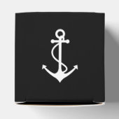 クラシックいかり白黒航海のデザイン フェイバーボックス (上部)