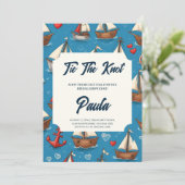 クラシックいかり航海のウェディングシャワー招待状 招待状 (スタンド正面)