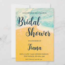 クラシックいかり航海のウェディングシャワー招待状 招待状