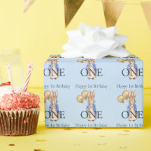 クラシックうさぎのゴールドバルーン 1歳の誕生日
