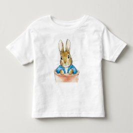 クラシックうさぎ ブルーのジャケット トドラーTシャツ
