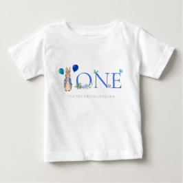 クラシックうさぎ 初めての誕生日 ベビーTシャツ