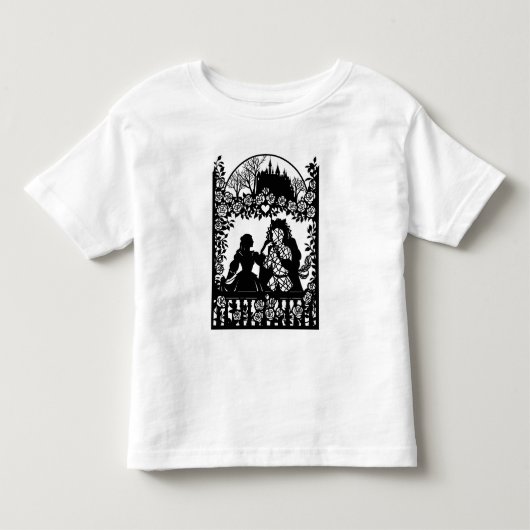 クラシックおとぎ話ユニークデザイン。幼児用Tシャツ トドラーTシャツ (正面)