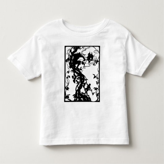 クラシックおとぎ話ユニークデザイン。幼児用Tシャツ トドラーTシャツ (正面)