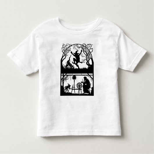 クラシックおとぎ話ユニークデザイン。幼児用Tシャツ トドラーTシャツ (正面)