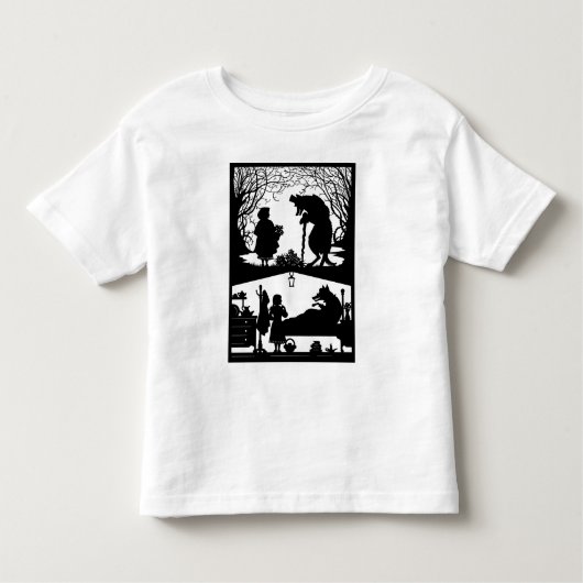 クラシックおとぎ話ユニークデザイン。幼児用Tシャツ トドラーTシャツ (正面)