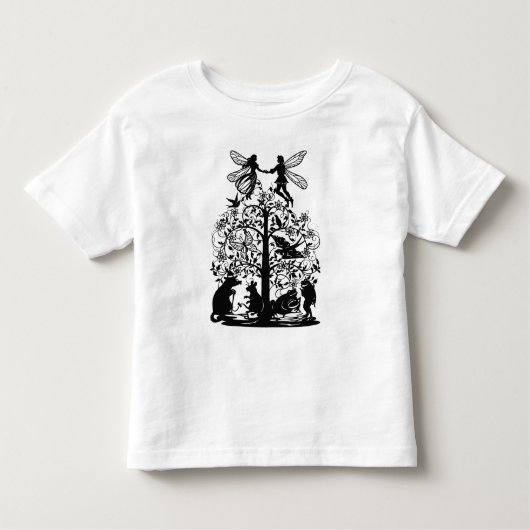 クラシックおとぎ話。ユニークデザイン。幼児用Tシャツ トドラーTシャツ (正面)