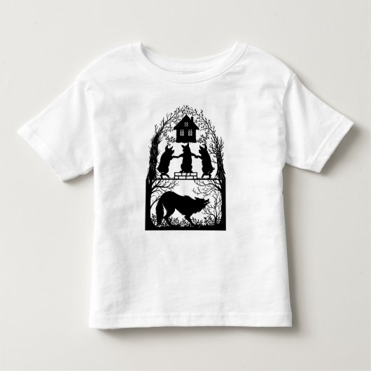 クラシックおとぎ話。ユニークデザイン。幼児用Tシャツ トドラーTシャツ (正面)