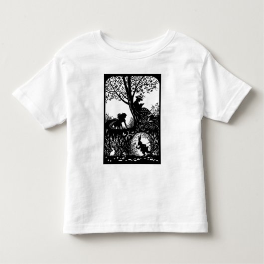 クラシックおとぎ話。ユニークデザイン。幼児用Tシャツ トドラーTシャツ (正面)