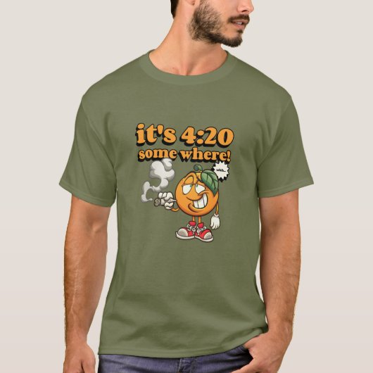 クラシックおもしろいカナビスウィード Tシャツ (正面)