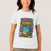 クラシックおもしろいキュイモダンシャツ新学期 トライブレンドＴシャツ (正面)